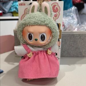 OUTFIT ONLY- * LABUBU - PINK AND WHITE OUTFIT